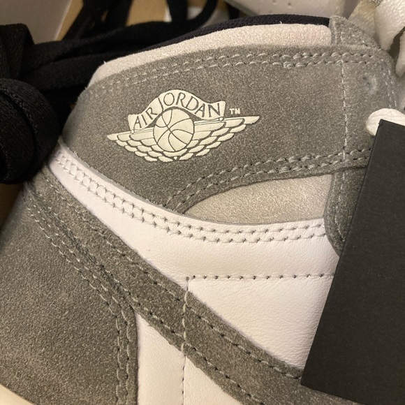 NWT Air Jordan 1 retro high OG  in "Washed Black" kids sneaker - Picture 12 of 15